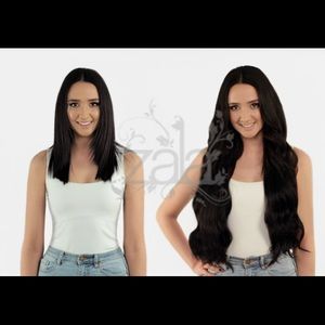 NATURAL BLACK CLIP IN HAIR EXTENSIONS